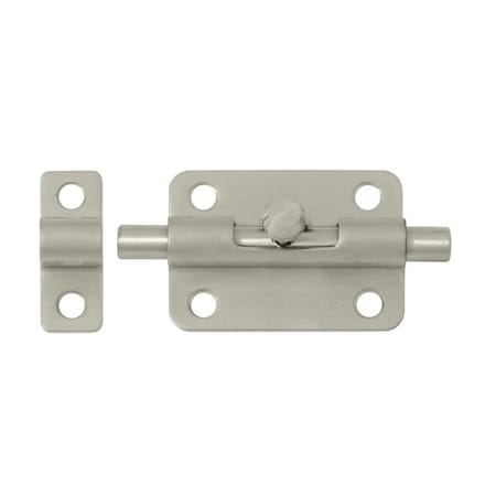 Deltana Barrel Door Bolt Brushed Nickel, 10PK 3BBU15-XCP10